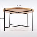 Ver imagem 2 de Mesa de Centro Gold 80 cm x 40 cm Tauari - Preto