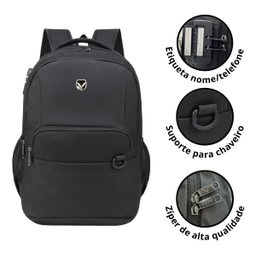 Mochila Notebook Executiva Home Office Anti Furto Senha Usb Yepp Mochila Executiva Notebook Anti Fur - 3