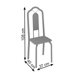 Kit 4 Cadeiras Tubular Bianca  - 2