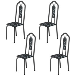 Kit 4 Cadeiras Tubular Bianca  - 1