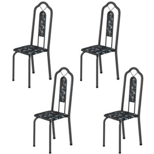 Kit 4 Cadeiras Tubular Bianca 