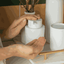Ver imagem 3 de Kit Banheiro Lavabo Bold Porta Sabonete Liquido Porta Escova:preto