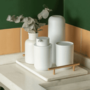 Ver imagem 4 de Kit Banheiro Lavabo Bold Porta Sabonete Liquido Porta Escova:preto