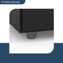 Ver imagem 7 de Armário Multiuso Escritório 2 Portas 2 Prateleiras Advantage Preto/Black