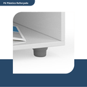 Ver imagem 3 de Armário Multiuso Escritório 2 Portas 2 Prateleiras Advantage Branco