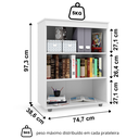 Ver imagem 5 de Armário Multiuso Escritório 2 Portas 2 Prateleiras Advantage Branco