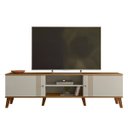 Ver imagem 4 de Rack 180 cm 2 Portas para TV Ate 75 Polegadas Molly Ptl:Off White Nature