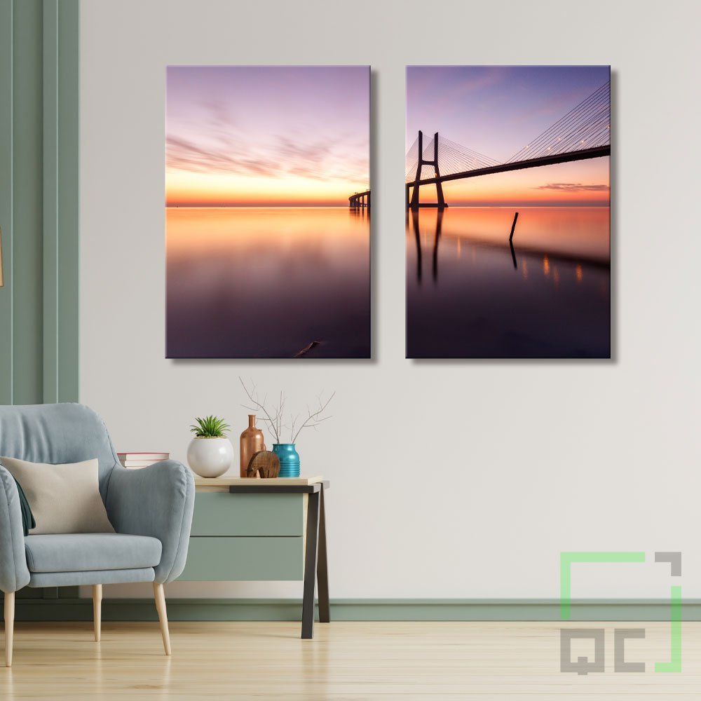 Quadros Tela Canvas Urbano Ponte Vasco Da Gama Lisboa Luxo - 2