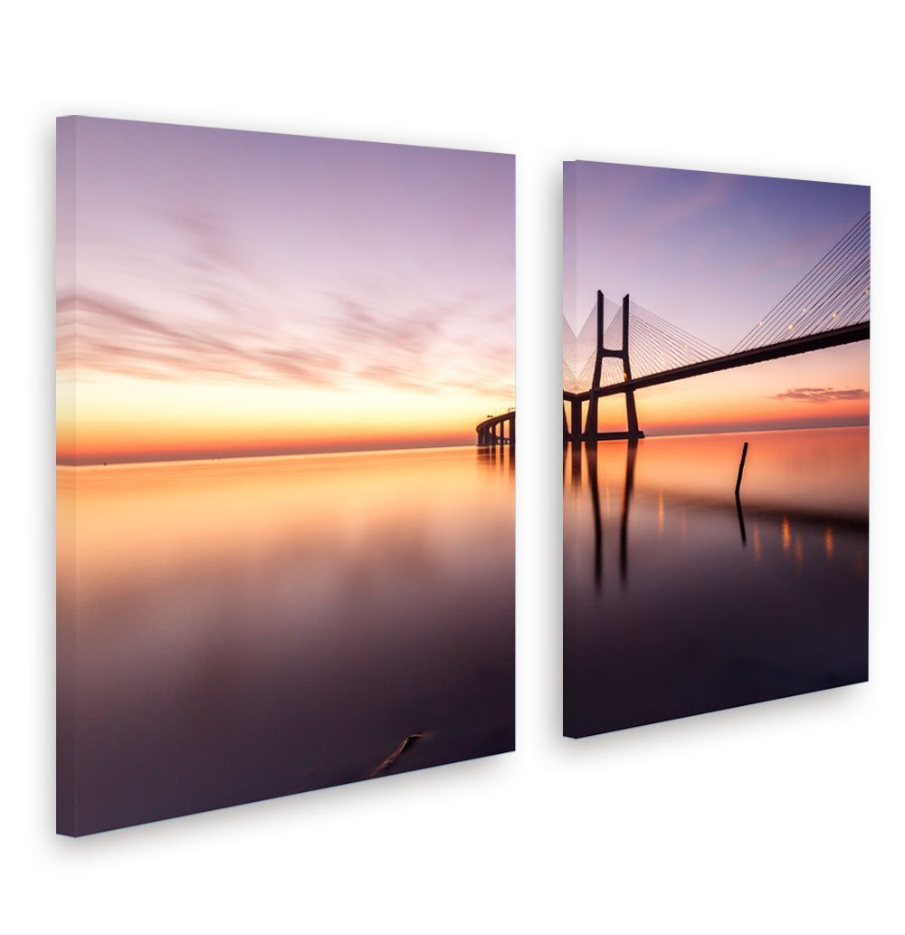 Quadros Tela Canvas Urbano Ponte Vasco Da Gama Lisboa Luxo - 1