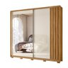 Guarda Roupa Casal 2 Portas Deslizantes com Espelho 3 Gavetas Dhara - 7