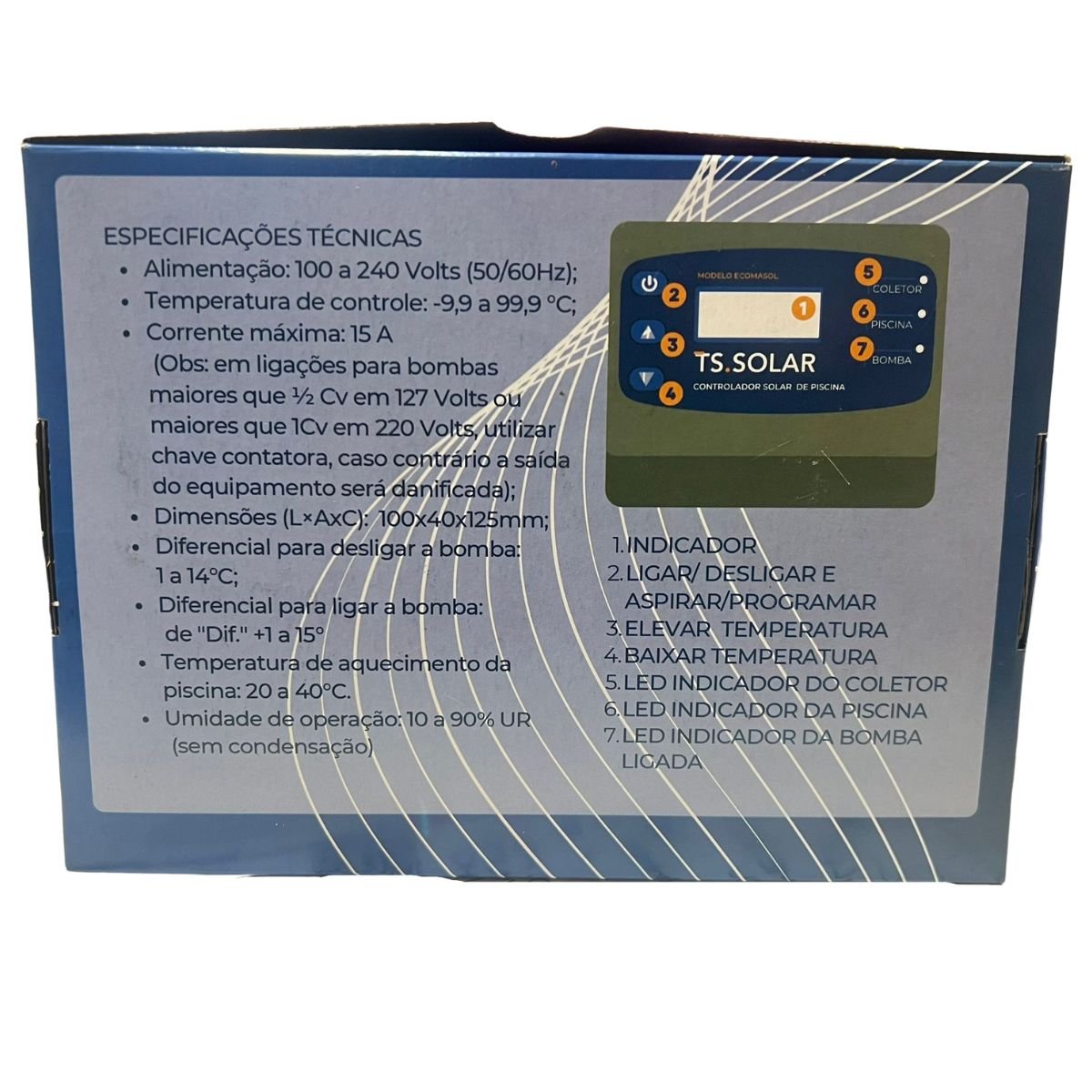 Controlador Digital De Temperatura P/ Piscinas - Ecomasol - 5
