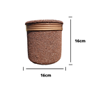 Ver imagem 3 de Kit Vaso de Barro Areia Terrilho 16cm Marrom