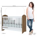 Ver mais imagens de Quarto de Bebê com 1 Guarda Roupa 1 Cômoda e Berço 3 em 1 Abracadabra Espresso Móveis