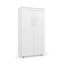 Ver imagem 2 de Armário Multiuso Escritório 2 Portas 3 Prateleiras Branco Advantage