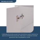 Ver imagem 6 de Armário Multiuso Escritório 2 Portas 3 Prateleiras Branco Advantage