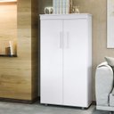 Ver imagem 1 de Armário Multiuso Escritório 2 Portas 3 Prateleiras Branco Advantage