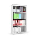 Ver imagem 3 de Armário Multiuso Escritório 2 Portas 3 Prateleiras Branco Advantage
