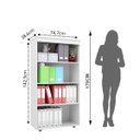 Ver imagem 4 de Armário Multiuso Escritório 2 Portas 3 Prateleiras Branco Advantage