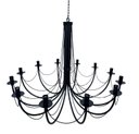 Ver imagem 2 de Lustre Grande Luminária Ferro Teto Rústica Aramado 12 Bocais Pé Direito Alto Salão Festas Cozinha Sa