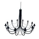 Ver imagem 1 de Lustre Grande Luminária Ferro Teto Rústica Aramado 12 Bocais Pé Direito Alto Salão Festas Cozinha Sa