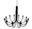 Ver imagem 1 de Lustre Grande Luminária Ferro Teto Rústica Aramado 12 Bocais Pé Direito Alto Salão Festas Cozinha Sa