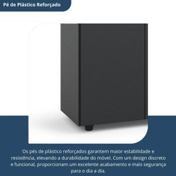 Armário Multiuso Escritório 2 Portas 4 Prateleiras 1 Gaveta Advantage Preto/Black - 9 Armário Multiuso Escritório 2 Portas 4 Prateleiras 1 Gaveta Advantage Preto/Black - 9