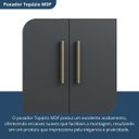 Ver mais imagens de Armário Multiuso Escritório 2 Portas 4 Prateleiras 1 Gaveta Advantage Preto/Black