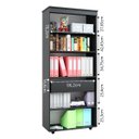 Ver imagem 5 de Armário Multiuso Escritório 2 Portas 4 Prateleiras 1 Gaveta Advantage