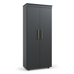 Armário Multiuso Escritório 2 Portas 4 Prateleiras 1 Gaveta Advantage Preto/Black - 2 Armário Multiuso Escritório 2 Portas 4 Prateleiras 1 Gaveta Advantage Preto/Black - 2