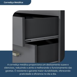 Armário Multiuso Escritório 2 Portas 4 Prateleiras 1 Gaveta Advantage Preto/Black - 6 Armário Multiuso Escritório 2 Portas 4 Prateleiras 1 Gaveta Advantage Preto/Black - 6
