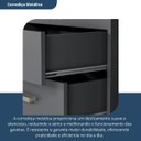 Ver imagem 6 de Armário Multiuso Escritório 2 Portas 4 Prateleiras 1 Gaveta Advantage Preto/Black