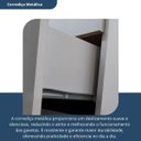 Ver imagem 6 de Armário Multiuso Escritório 2 Portas 4 Prateleiras 1 Gaveta MDF Branco Advantage
