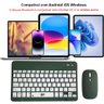 Teclado e Mouse sem Fio A6732 Slim Recarregável Verde Escuro Alta Compatibilidade com Bluetooth Usb - 5
