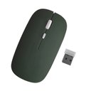 Ver imagem 3 de Teclado e Mouse sem Fio A6732 Slim Recarregável Verde Escuro Alta Compatibilidade com Bluetooth Usb