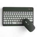 Ver imagem 2 de Teclado e Mouse sem Fio A6732 Slim Recarregável Verde Escuro Alta Compatibilidade com Bluetooth Usb