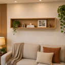 Ver mais imagens de Nicho de Parede MDF 120cm Decorativo Sala Quarto Marrom