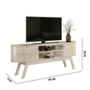 Ver imagem 7 de Rack Tv 75 Pol 183cm Bancada para Sala Enzari Calacata/off White M20 - D’Rossi