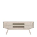 Ver imagem 4 de Rack Tv 75 Pol 183cm Bancada para Sala Enzari Calacata/off White M20 - D’Rossi