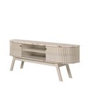 Ver imagem 2 de Rack Tv 75 Pol 183cm Bancada para Sala Enzari Calacata/off White M20 - D’Rossi