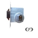 Ver imagem 1 de Fechadura Bater Correr 45mm Externa Roseta Redonda Escovada Uniao Mundial UNICO