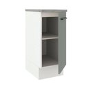 Ver imagem 5 de Balcão Armário de Cozinha 35 cm 1 Porta Branco/Cinza Agata Madesa