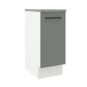 Ver imagem 1 de Balcão Armário de Cozinha 35 cm 1 Porta Branco/Cinza Agata Madesa
