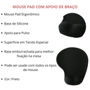 Ver imagem 3 de Mousepad em Gel Ergonômico Macio C/ Apoio para Pulso