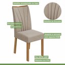 Ver imagem 7 de Conjunto Sala de Jantar 4 Lugares Retangular Tampo Vidro/MDF Mesa e Cadeiras Apogeu