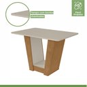 Ver imagem 5 de Conjunto Sala de Jantar 4 Lugares Retangular Tampo Vidro/MDF Mesa e Cadeiras Apogeu