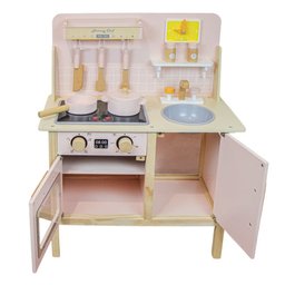 Cozinha Infantil de Madeira Rosa - 4