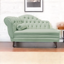 Ver imagem 2 de Recamier Sofá Direito Larissa 120cm Sala Veludo Acqua - Incasa Decor