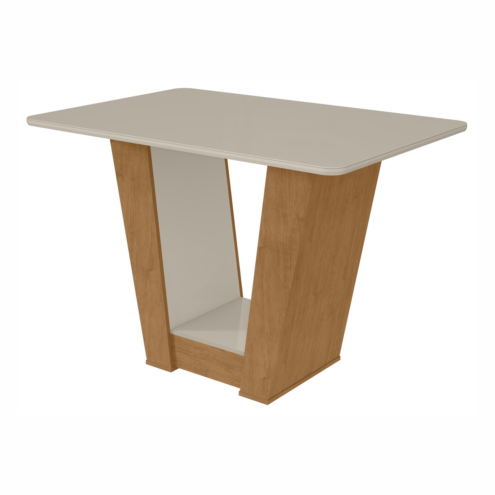 Conjunto Sala de Jantar Mesa 120x80cm Tampo Vidro/MDF com 4 Cadeiras Apogeu  - 13