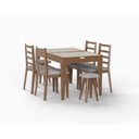 Ver imagem 5 de Mesa de Jantar 4 a 6 Lugares Retangular Extensível Tampo de Vidro/MDF Paris