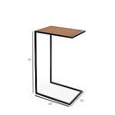 Ver imagem 2 de Mesa de Apoio com Tampo de Madeira de 40cm X 30cm (66cm) de Altura em Aço Carbono Pintado de Preto
